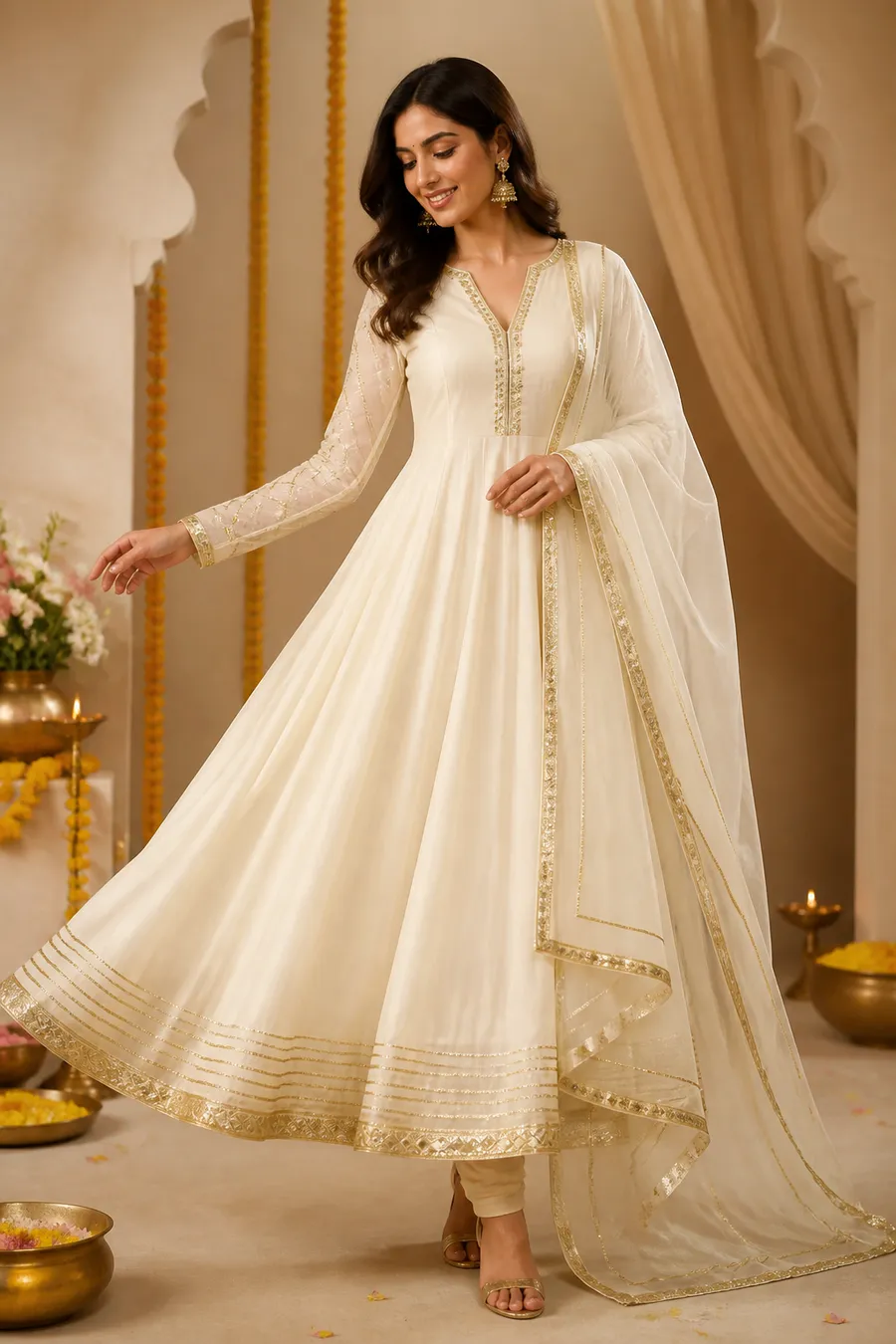 Festive Embroidered Suit