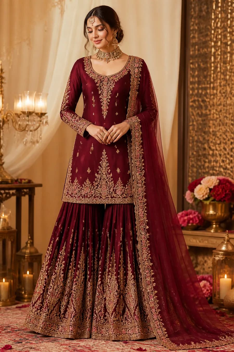 Festive Embroidered Suit view 2
